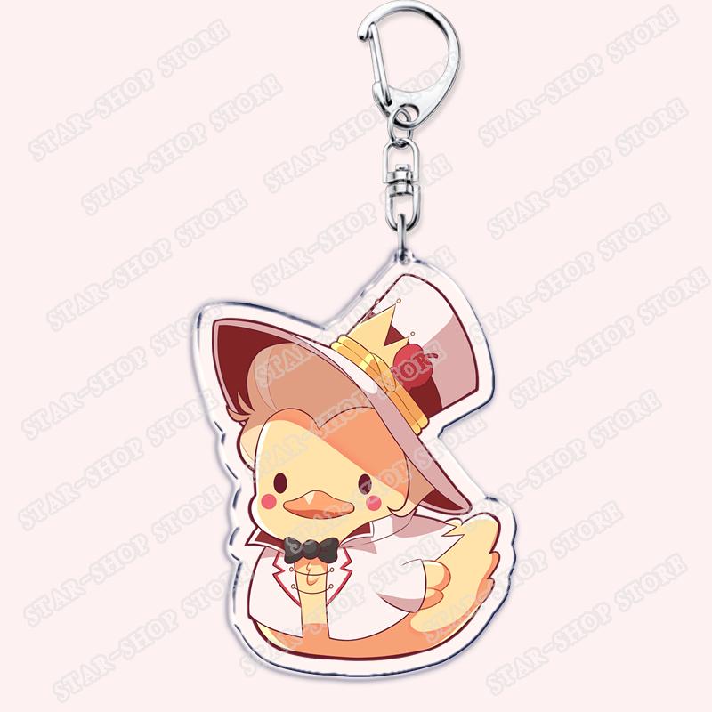 Heiß Populär Anime Cartoon Dämon Figur Schlüsselanhänger für Zubehör Tasche Angel Dust Schlüsselanhänger Ring Schlüsselring Schmuck Fans Freunde Geschenke