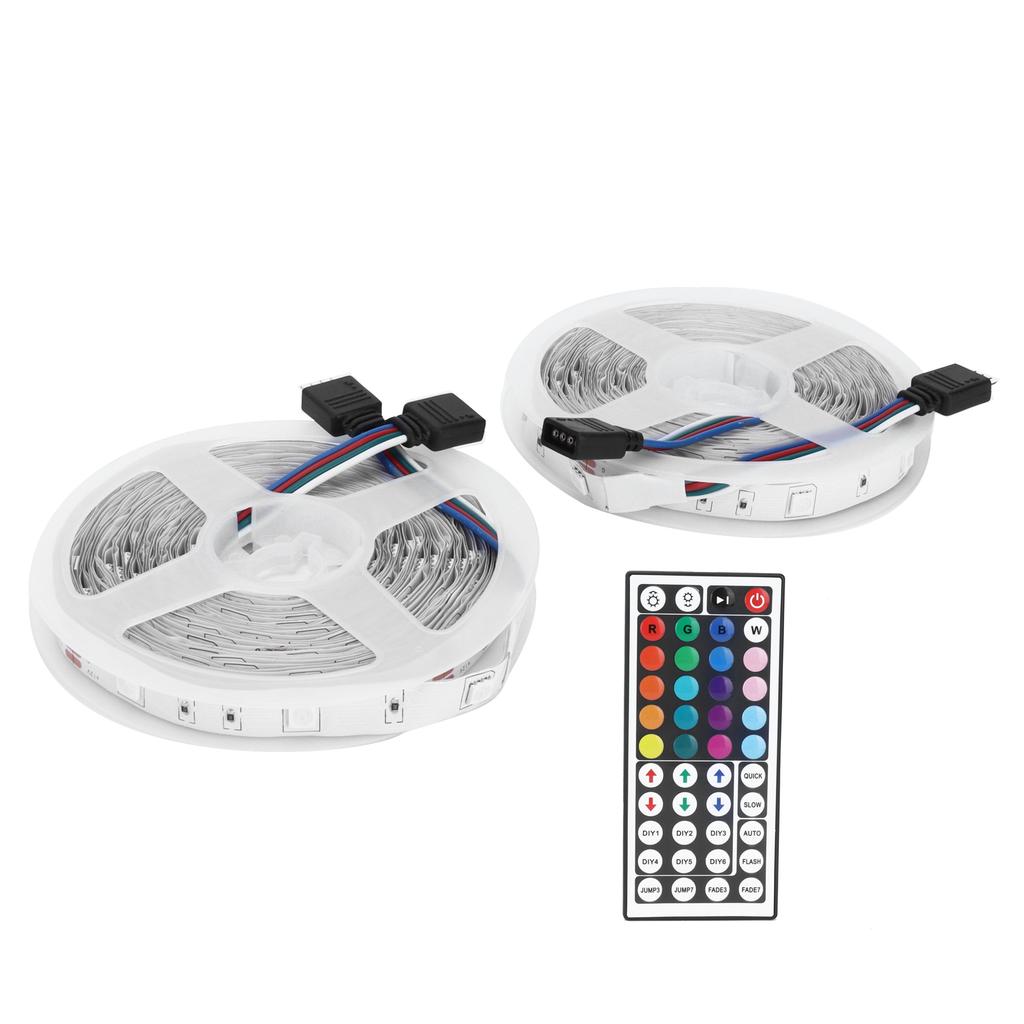 300LED Strip Light 10M Colorful RGB Strip Lights Dimmable 12V for Outdoor Decor