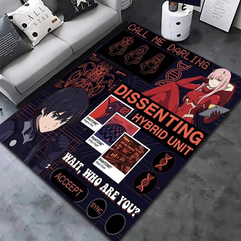 Franxx Carpet Rug For Living Room Bedroom Home Sofa Decoration Kids Play Nonslip Floor Mat