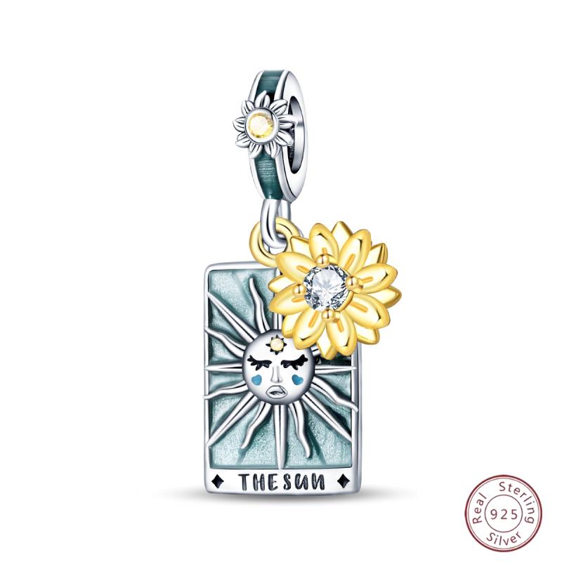 

100% Copper Tarot Sun Shining Zircon Beads 3Mm Diy Holiday Exquisite Jewelry Gift Making