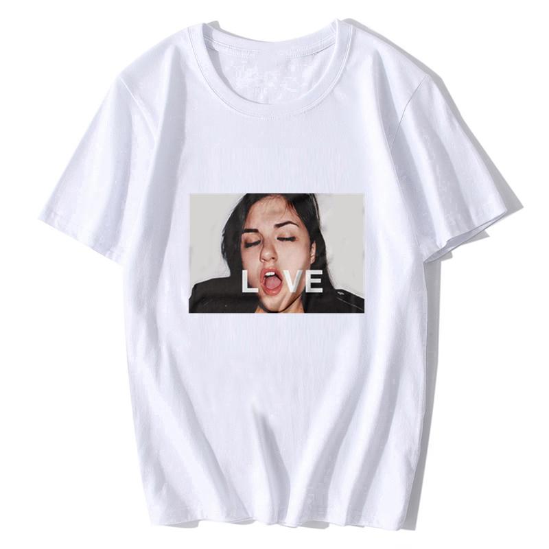 

Серая футболка унисекс с короткими рукавами Sasha Love Top, Лидер продаж, новая модная брендовая забавная футболка с круглым вырезом в стиле оверсайз 3XL