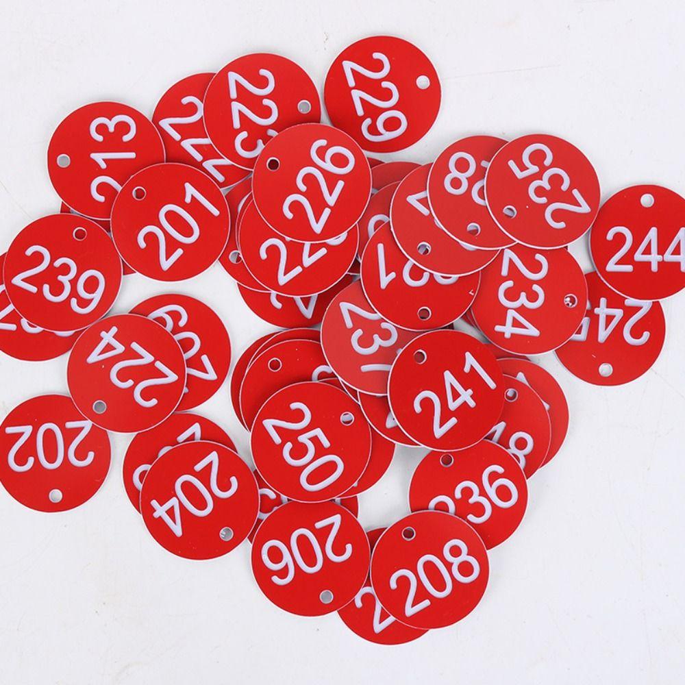 Plastic Beehive Tags 3.5CM Number Plate Beehive Mark Board Tag  Bee Hive Mating Box Mark
