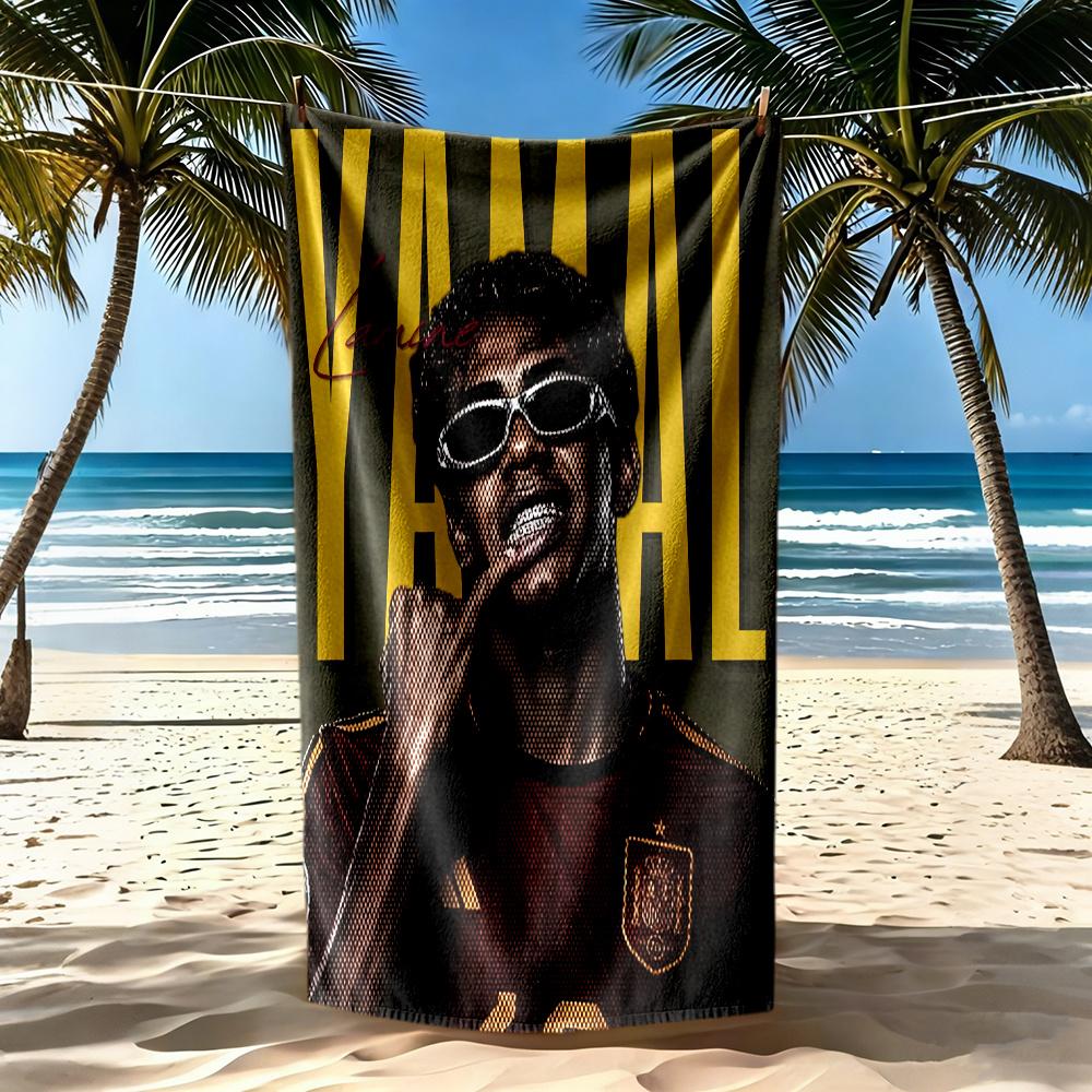 Lamin Yamal Beach Towel High Absorbency Quickdry Comfortable Lightweight Perfect For Traveling Yoga Camping And Swimming