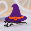 Cute 3D Halloween Hair Clips Pumpkin Ghost Bat Witch Hat Hair Pins Kids Cosplay Party Decorative Hair Accessories