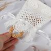 3-12Pcs White Lace Drawstring Bags Jewelry Packaging Bags Wedding Gifts for Guests Birthday Party Christmas Candy Gift Bags