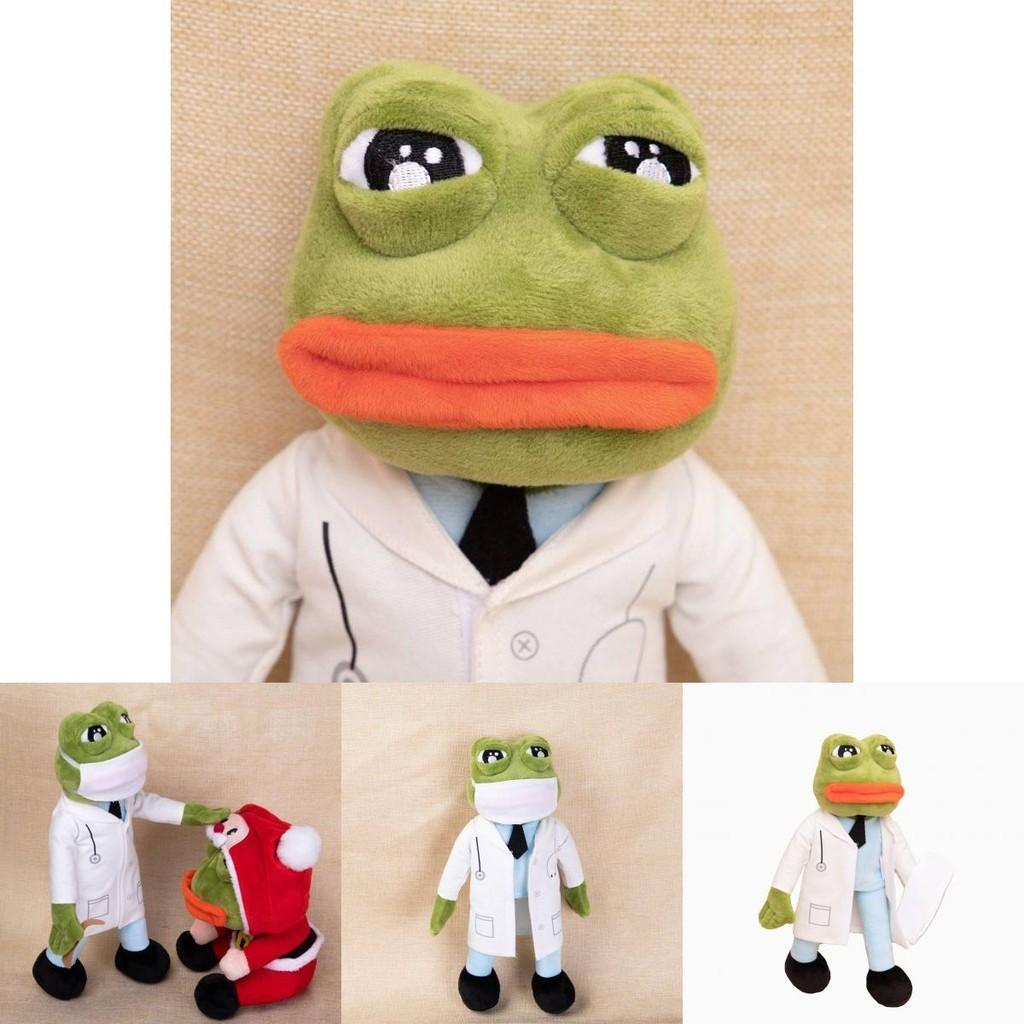 Sad Frog Pepe Plush Toy Cute Doctor Shaped Stuffed Animal