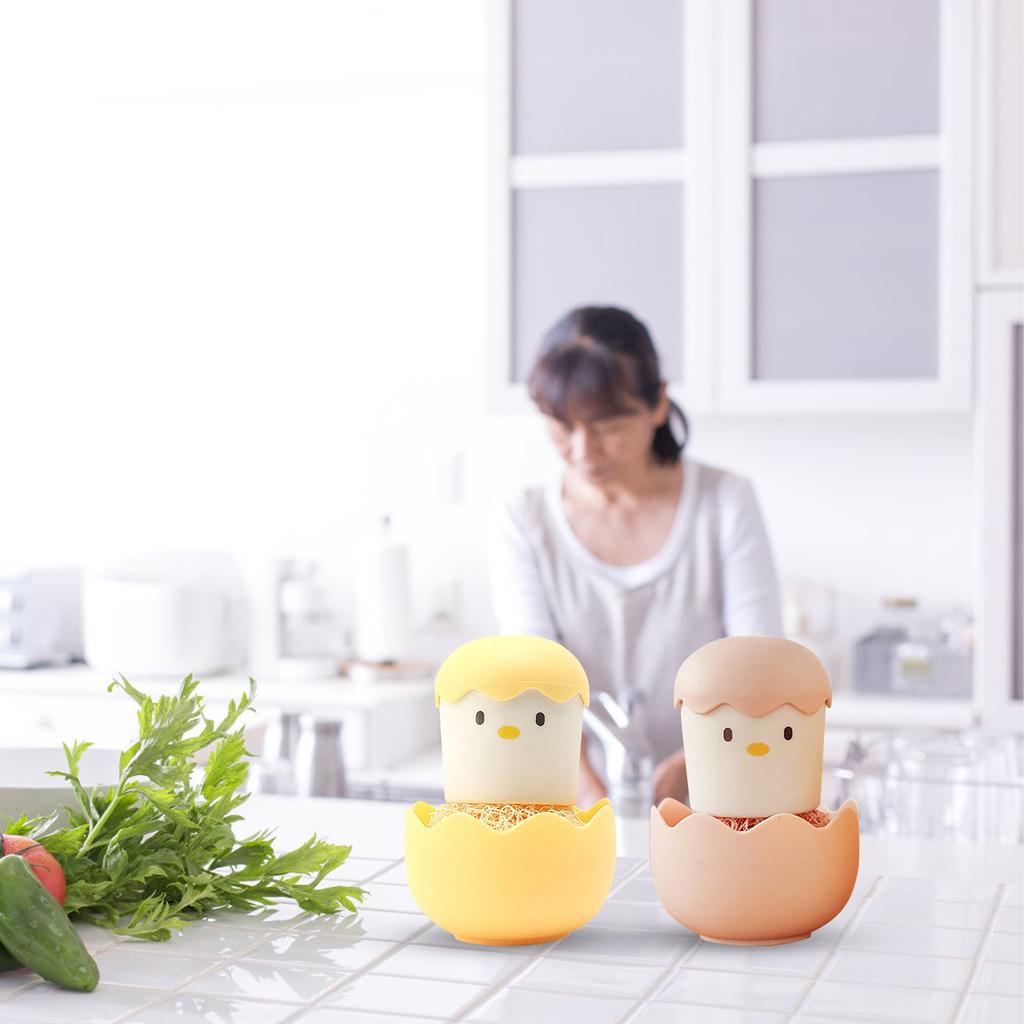 Nano Cleaning Brush Kitchen Pot Brush With Handle Removable Dishes Decontamination Cleaning Ball