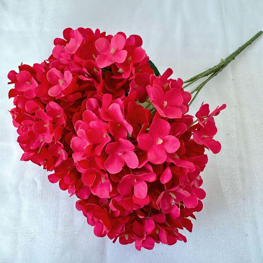 Hydrangea Flower Bouquet With Embroidered Ball Handles For Wedding And Hotel Decor