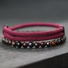Fashion 2Pcs Men Bracelet Set 4mm Nylon Rope Braclet Homme 6mm Onyx Stone Braslet Leisure Accessories Armband Herren Pulsera