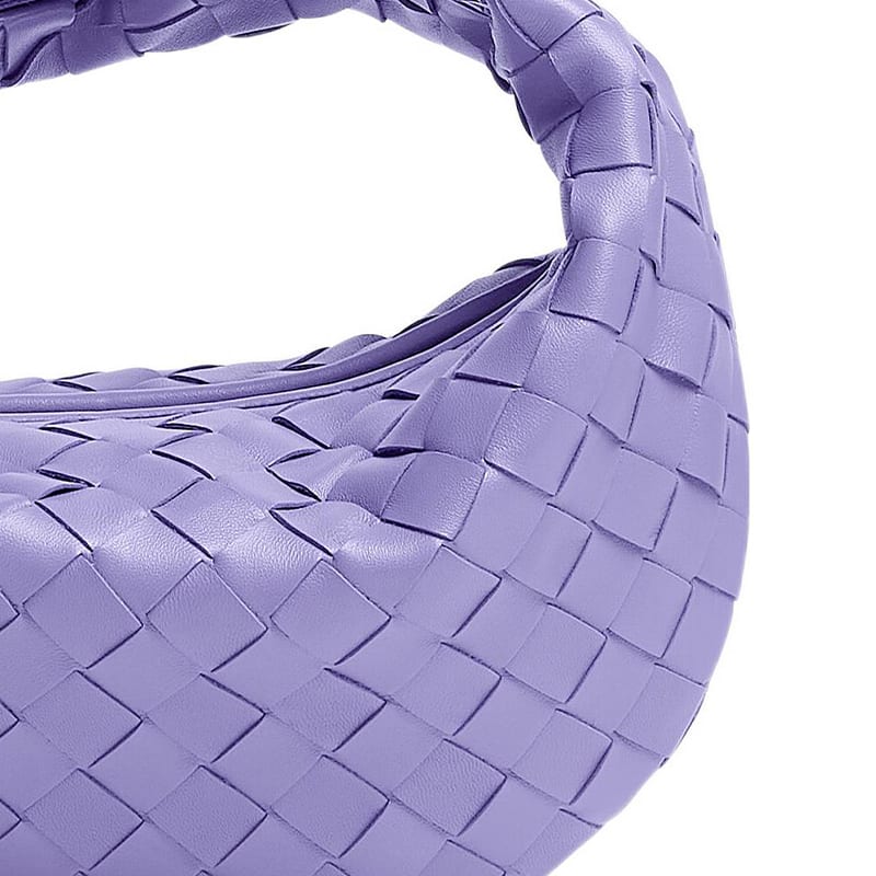 Bottega Veneta Jodie Sheepskin Handbag Mini Women's Wisteria Purple 651876VCPP54214
