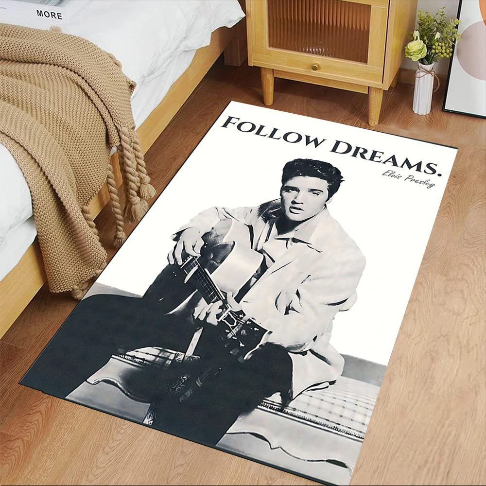 Elvis Presley Carpet Suitable for Decorate room Living Rooms Balcony Foyer Anti-slip Rug Office home decor Perfect Birthday/Christmas Gift Idea