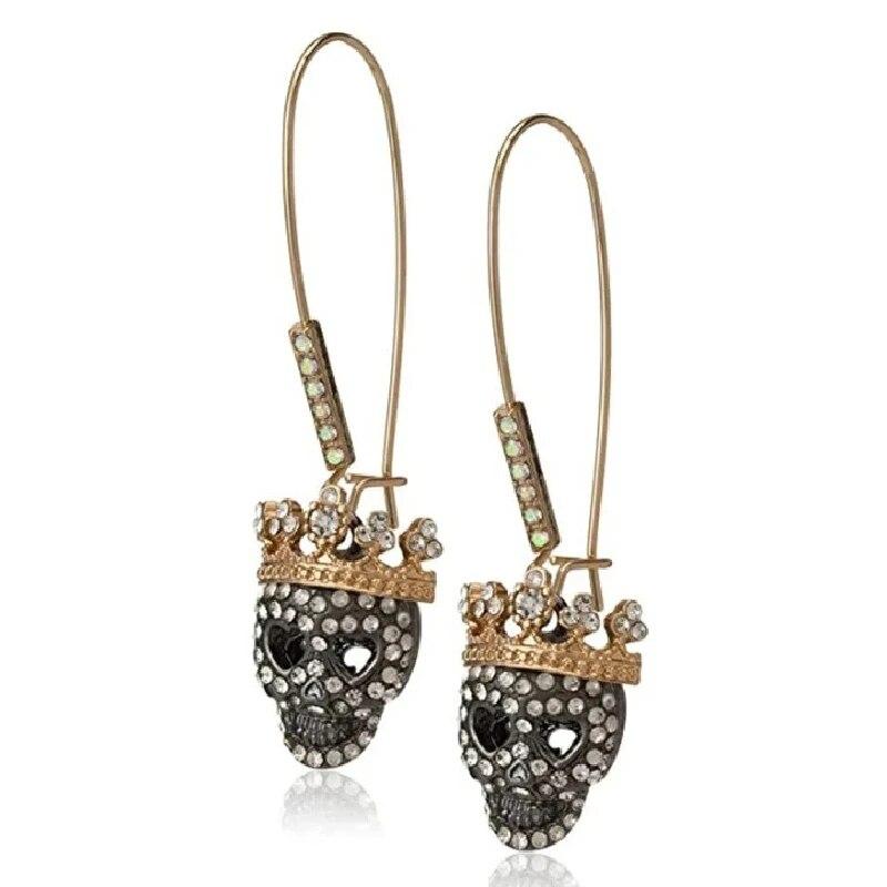 1 par Klassisk Retro Stil Dubbelfärgade Helt Diamant Cirkel Enkla Damörhängen