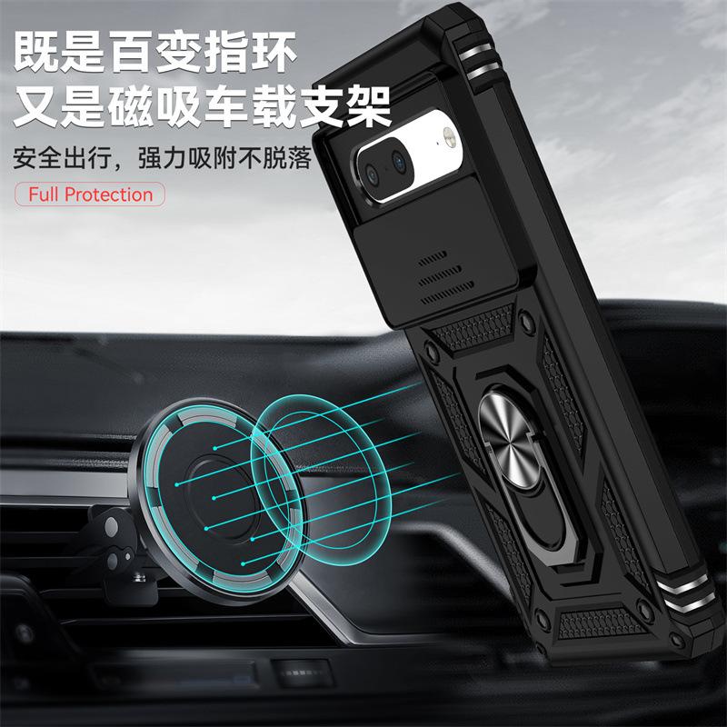 Suitable for Google 8Pro Sergeant Ring Window Push Phone Case Google Pixel 9 Magnetic Drop Protection Case