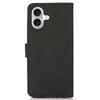 KHAZNEH For iPhone 16 Case Texture PU Leather Folding Stand Phone Cover