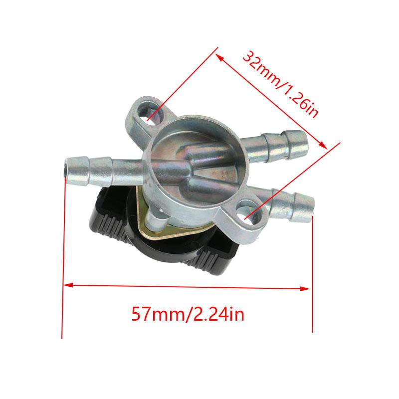 Motorcycle Fuel Gas Petcock Tank Valve Shut Off Switch ATV Beach off-Road Vehicle Two Input and One Output One In Two Out of Oil