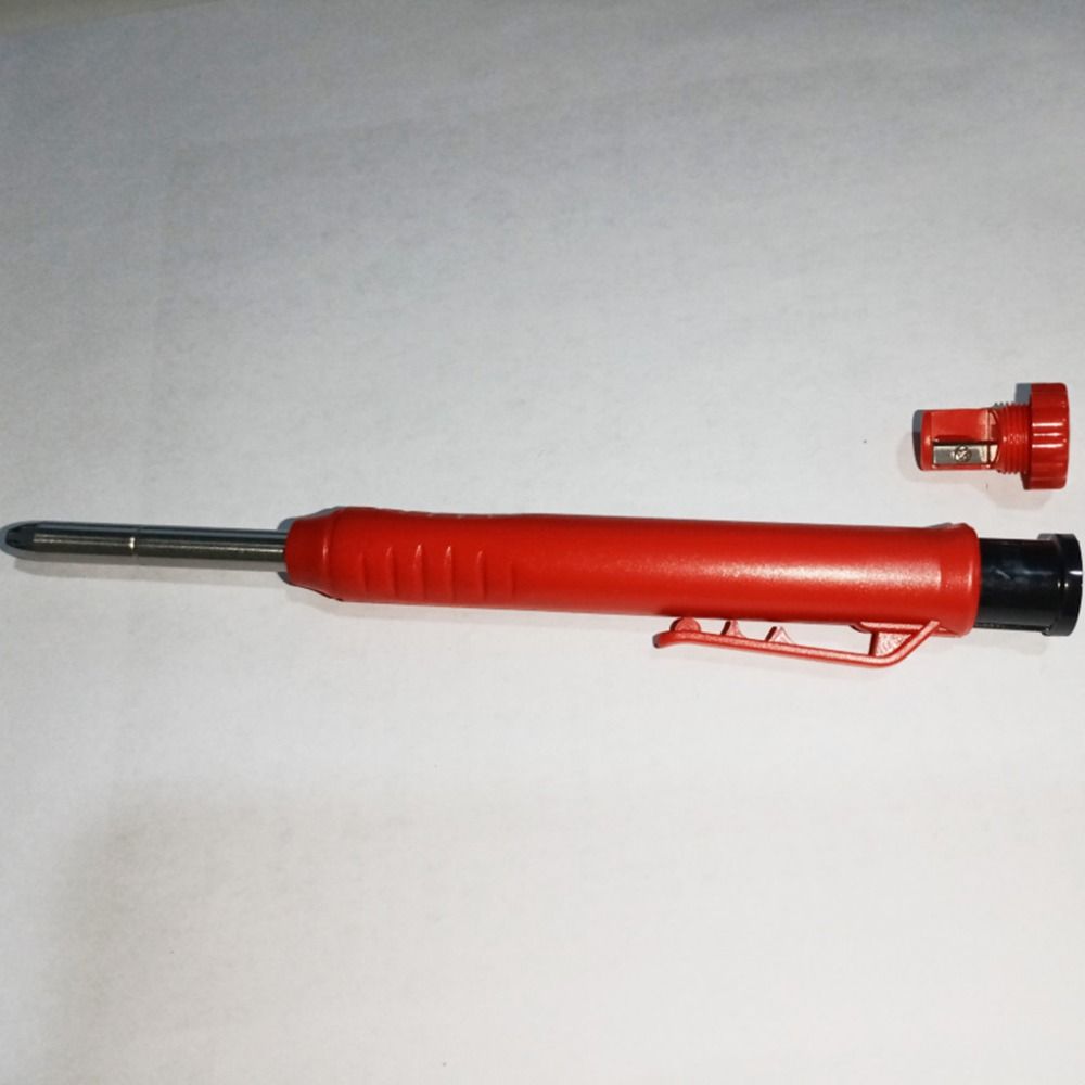 10Pcs with 9 Refills Lead core Mechanical Carpenter Pencil Deep Hole Marker  Construction