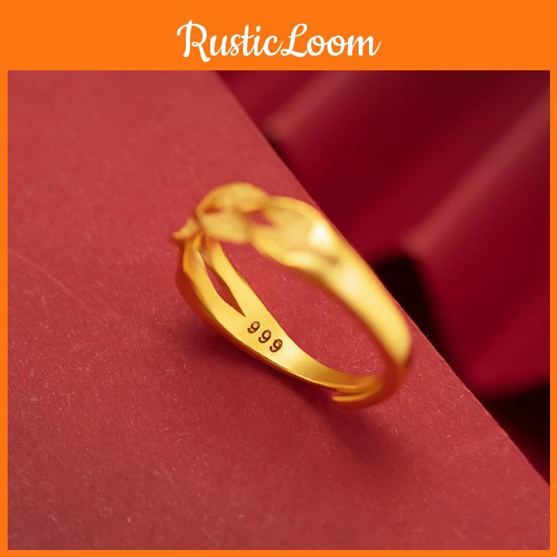 Chic Wheat Goldplated Spike Ring Adjustable Size Trendy Womens Gift Jewelry