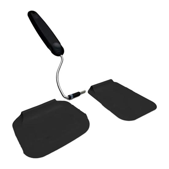 

Heat Resistant Spatula Adjustable Angle 7-Position Heavy-Duty Metal Turner for Frying Air Fryer BBQ Dishwasher Safe Essential Kitchen Tool чёрный