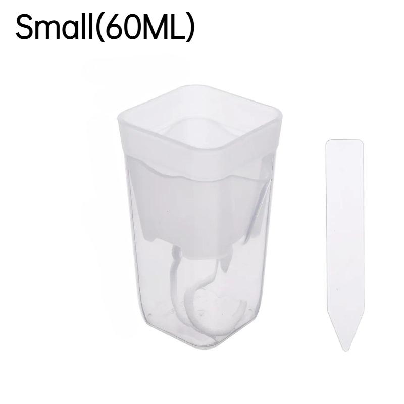 3/15PCS Self Watering Plant Pots, Translucent Plastic Planters with Drainage Holes, Mini Nursery Pots for Flower Seedlings & Indoor Gardening