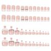 Nail Art Wearing Pink White Hands and Foots Manicure Finished Patch Fake Nail Set Wearing Nail for Daily Use