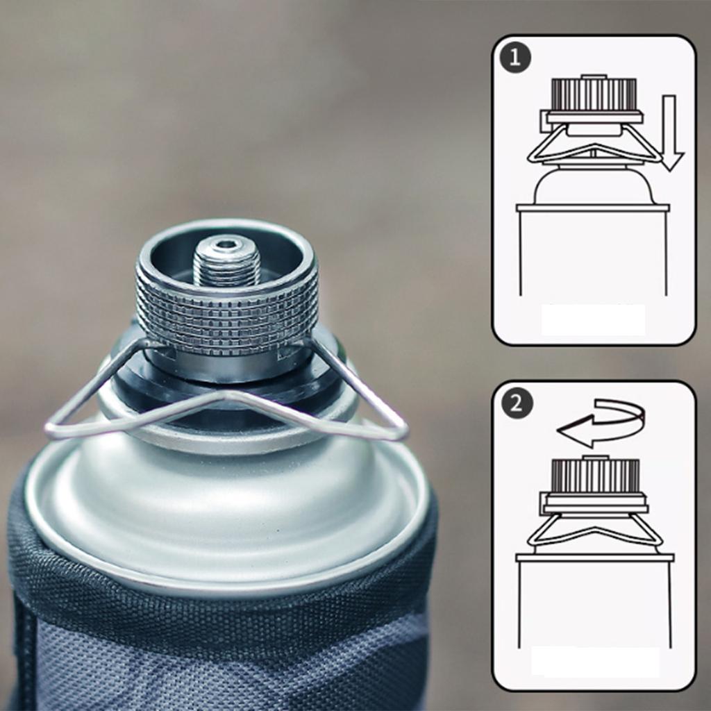 Lightweight Aluminum Alloy Gas Converter for Campers and Explorers Convenient Gas Adapter Portable Gas Conversion Tool