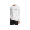 Calvin Klein Logo Printed Crew Neck Long Sleeve T-Shirt Men Tops White J319455-YAF