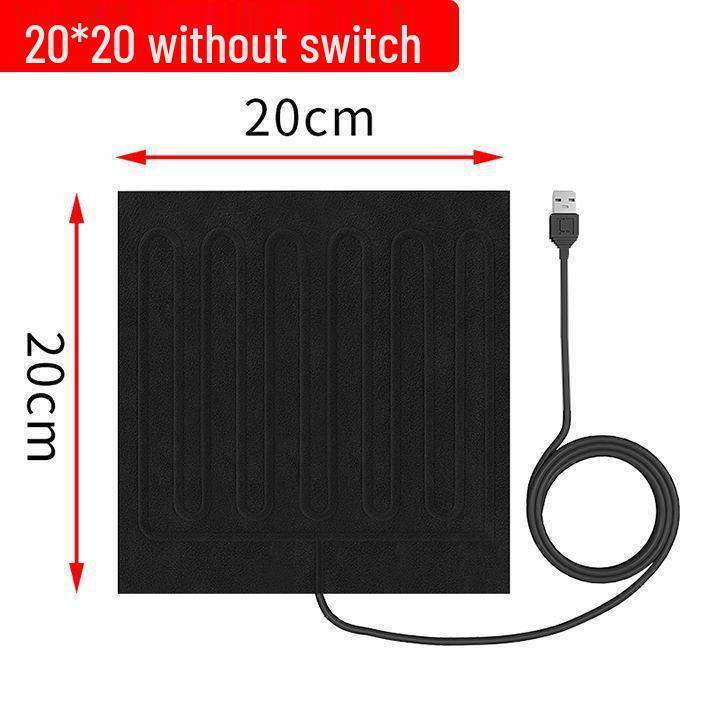 USB Heated Clothing: DIY 5-in-1 Carbon Fiber Heating Pads with Three-Level Temperature Control, Waterproof Electric Heating Film (5V)