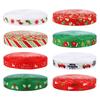10Yards 10mm Christmas Ribbon Gift Packaging Polyester Ribbon Bow New Year Party Handmade Gifts Decoration DIY Crafts Material