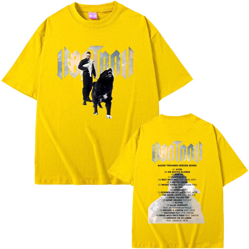 Rapper Kontra K Augen Traumen Herzen Sehen Album Graphic Tshirt Men Women Hip Hop Fashion Pop Music T Shirt Man Cotton Tshirts