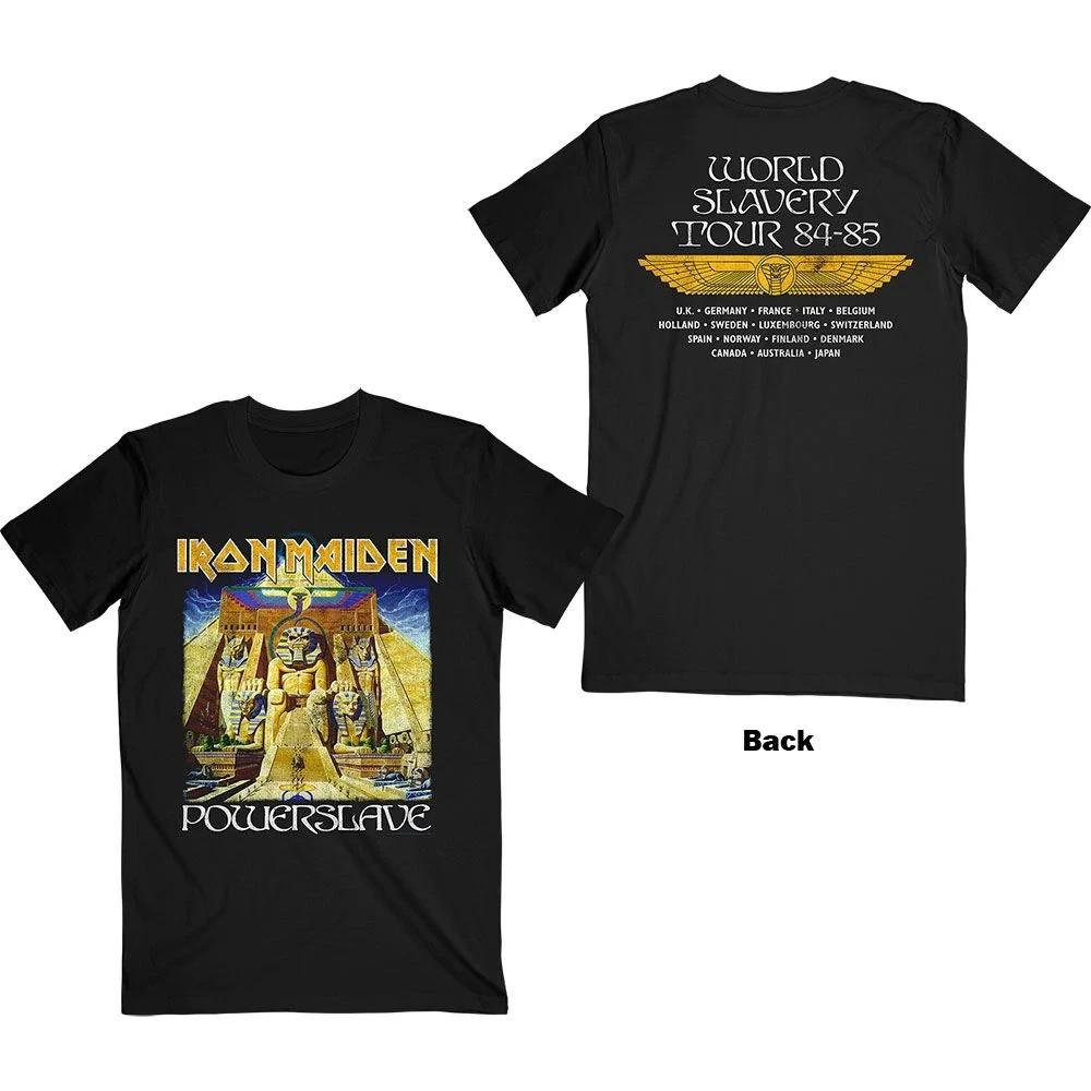 

New Apparel Iron Maiden - World Slavery Tour Powerslave Album Cover Black Shirt Unisex T-Shirt XXXXL