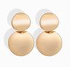 Double Disc Drop Earrings Lightweight Metal Dangle Earrings Minimalist Geometric Round Shape Jewelry for Women and Girls