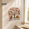 Large Tree Wall Stickers Grow Your Mind Decal, Fall Halloween Christmas Reading Themed Decals for Classroom Sticker, Inspirational Educational