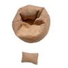 Doll Display Furniture Handmade Corduroy Bean Bag Chair For 17Cm Dolls Mini Sofa Pillows Cute Desktop Decoration Doll Accessory