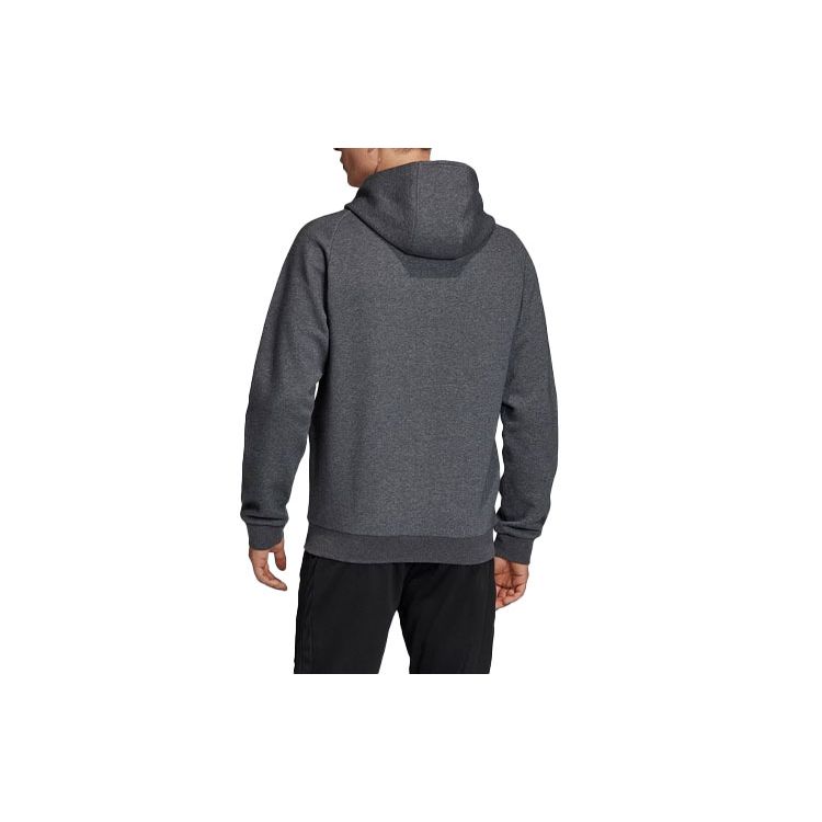 Adidas Core18 Fz Hoody Logo Print Zip Jacket Men Jacket Gray FT8070