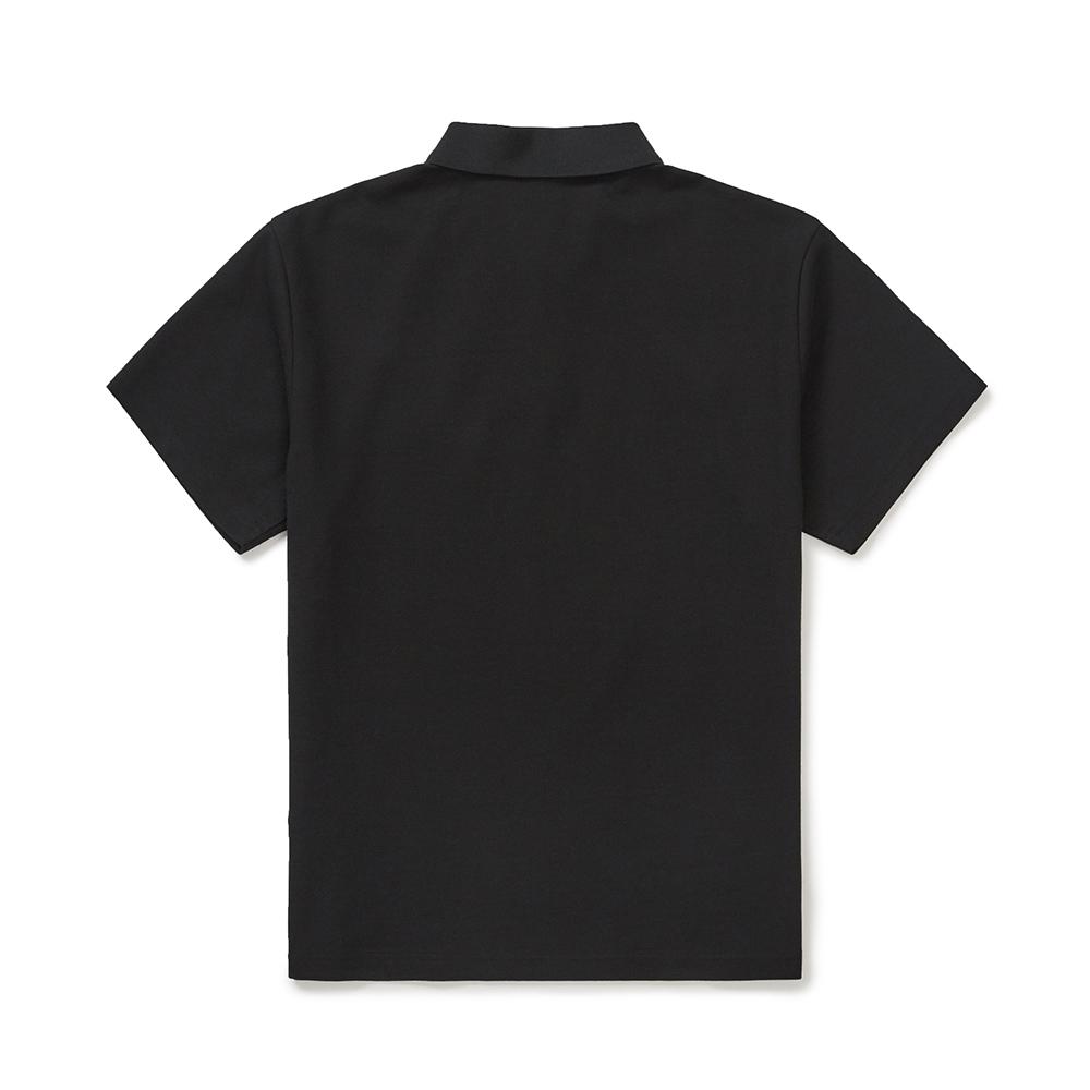 SNOWPEAK Pique Basic Polo T-shirt Black (S25MMFPS68)