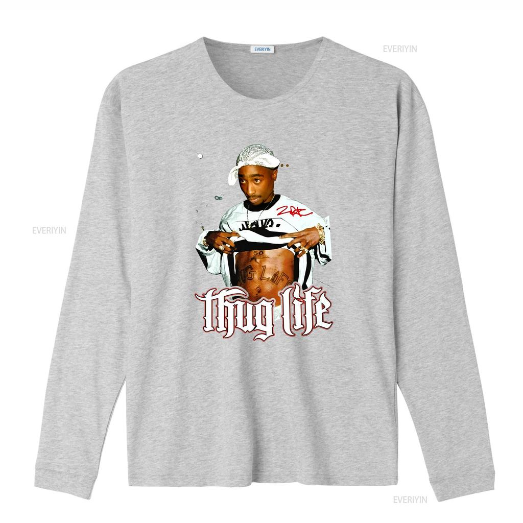Hot 2Pac Thug Life T Shirt Cotton Black All Size THA720 Vintage Washed Soft Homme Stretched Top For Everyday Wear Graphic