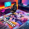 Custom Name Personalized KPop Demon Hunters Print Carpet, Versatile Home Decor Rug, for Playroom, Apartment, Balcony, Entryway, Hallway Gift