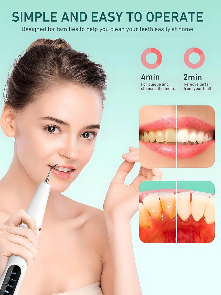 Portable Ultrasonic Water Flosser: Electric Teeth Cleaner & Oral Descaling Device