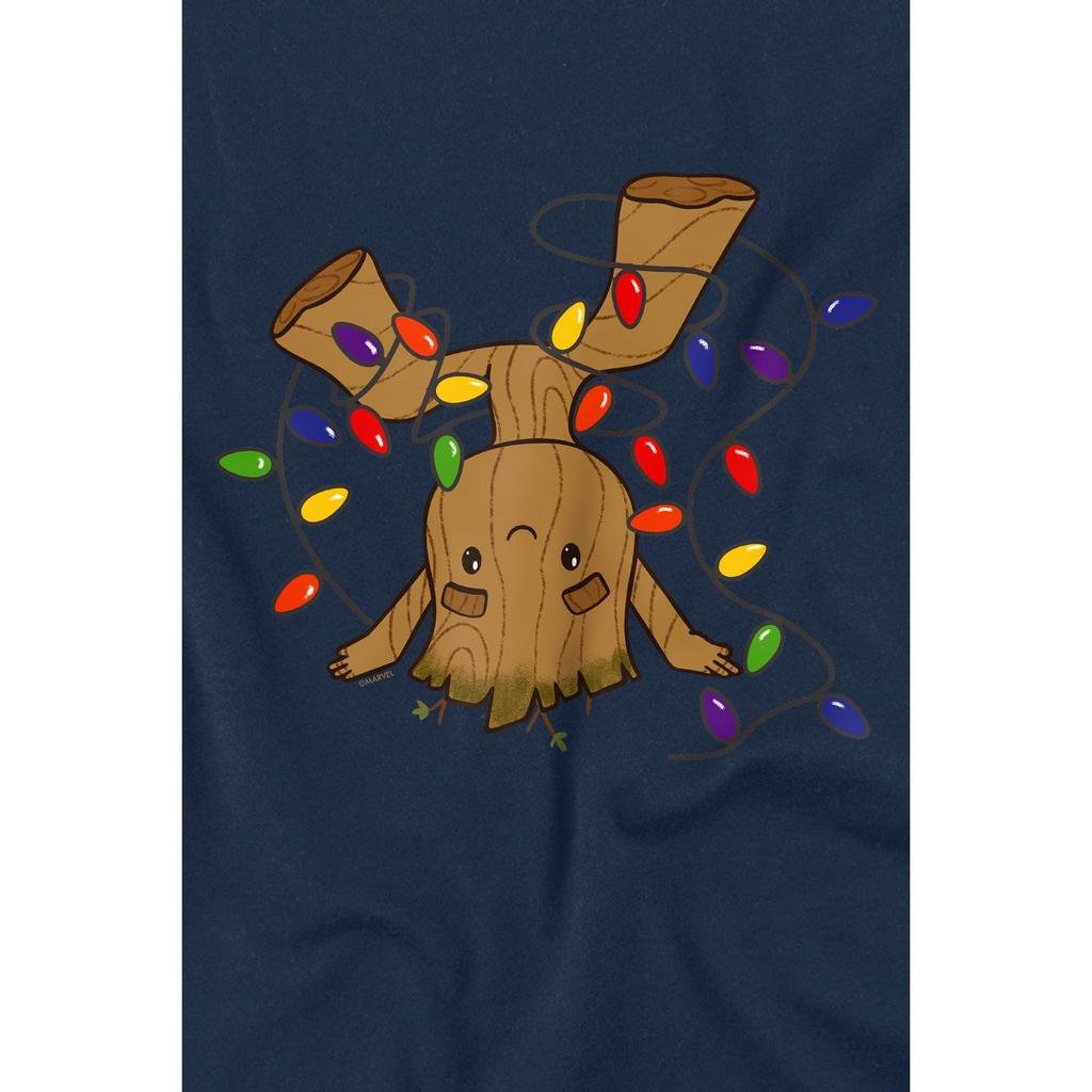 Guardians Of The Galaxy Childrens/Kids Groot Christmas Lights T-Shirt