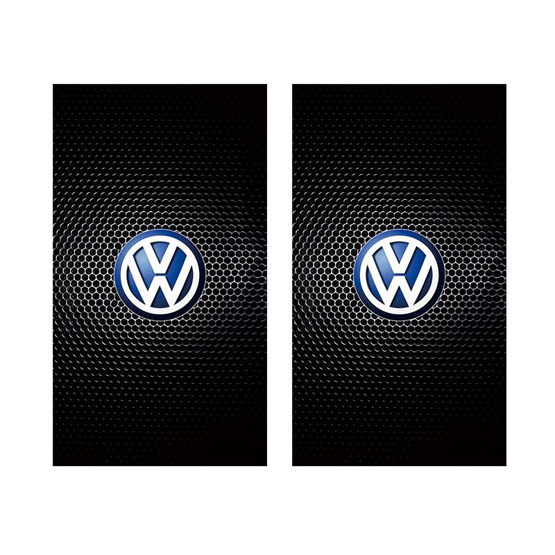 

2026 Hot For Volkswagen VW 2Pcs Car Center Pillar Stickers B-Pillar Decorative Decals For VW Atlas Jetta Touareg Variant Golf Po