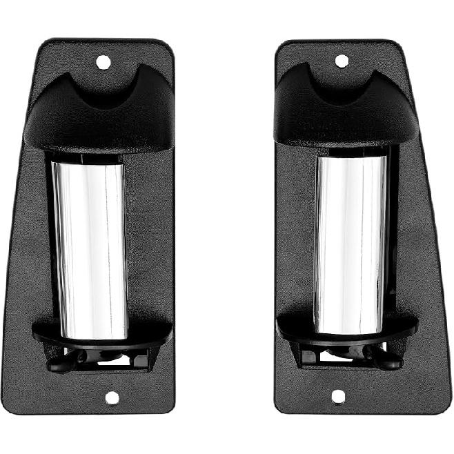 Extended Cab Door Handle Rear Left Driver And Right Passgenger Side | For 1999-2007 Chevy Silverado GMC Sierra 1500 2500 3500 | Replaces# 15758171, чёрный