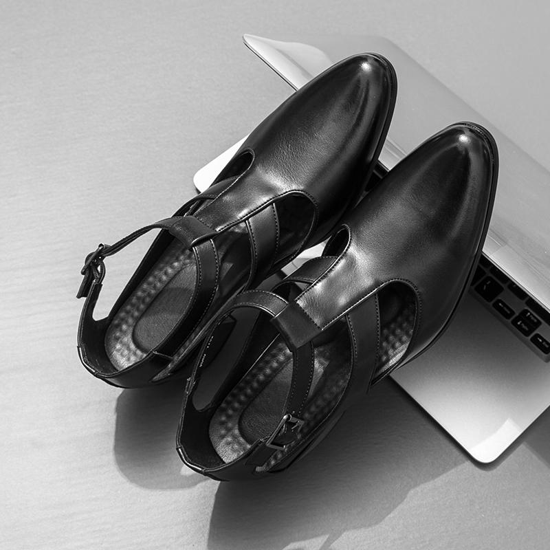 Fashion New Arrival Casual Leather Men Sandals Fashion Summer Beach Shoes Hollow Out Non-slip Roma Shoes Versatile Man Sandalias Sandaly