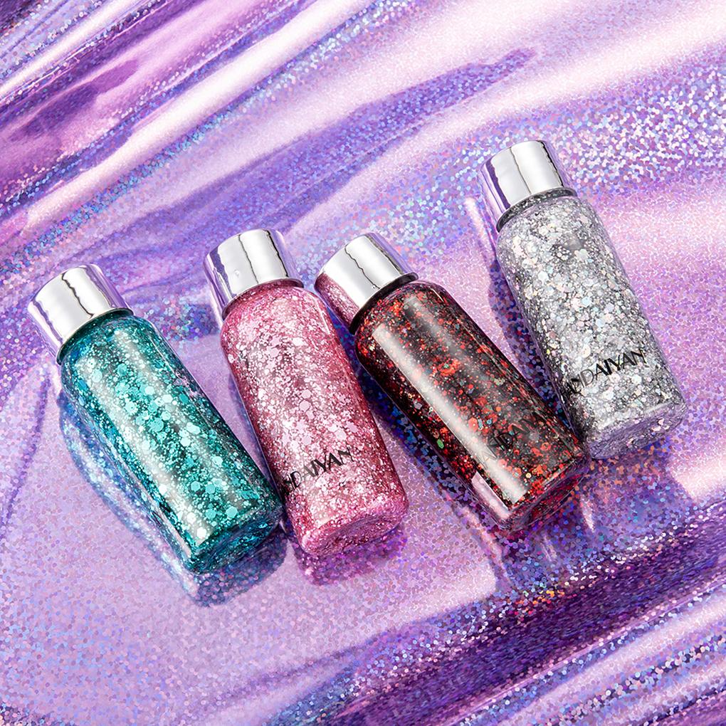 Body Facial Glitters Scales Sequins Lotion For Festival Face Makeup, Body, Hair