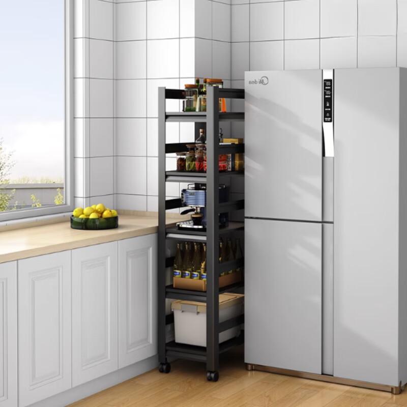 

5-ярусная узкая передвижная кухонная тележка для хранения