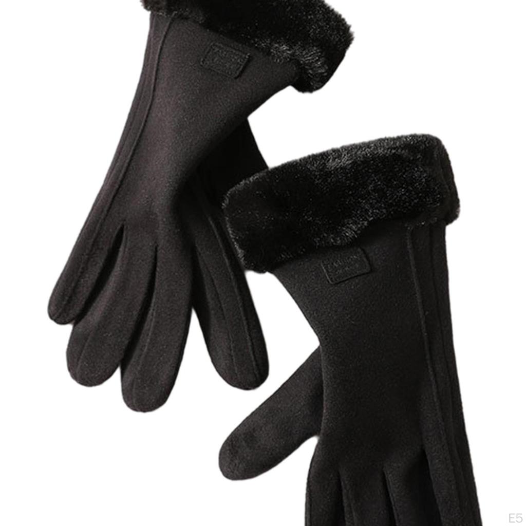 Velvet Warm Gloves Windproof for Running Mountaineering Cycling