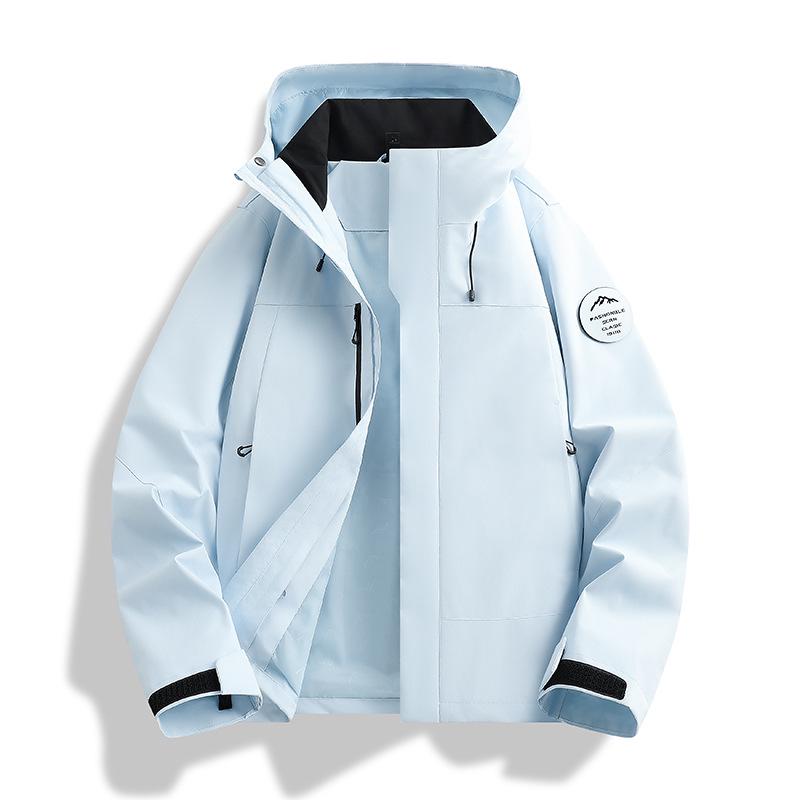 Camel Unisex 3-in-1 Mountaineering Jacket: Graphene-Lined, Windproof, Waterproof, and Warm, New Style, Two-Piece Set.