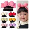 Vintage Bowknot Wig Hat Princess Hair Accessories Soft and Comfortable Bangs Wigs Hairbands Cute Hairpiece Infant Girls