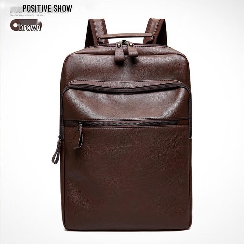 Мужской повседневный рюкзак для ноутбука из ПУ 1