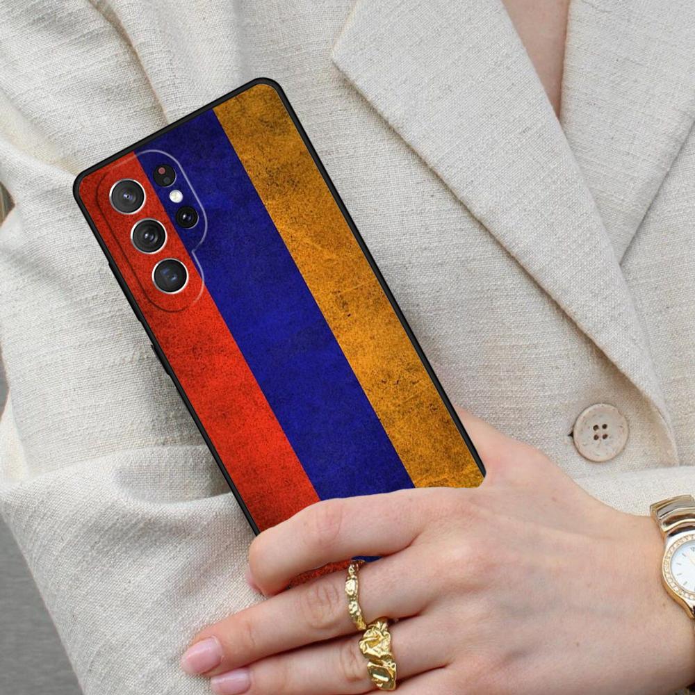 Armenia Albania Russia Flag Emblem SOFT Cell Phone Case for Samsung Galaxy S26 Ultra S25 S24 S23 S22 S21 S20 Note10 Cover