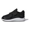Adidas Fortarun X Round Toe Lace-Up Durable Breathable Low-Top Walking Shoes Baby Shoes Black B96231